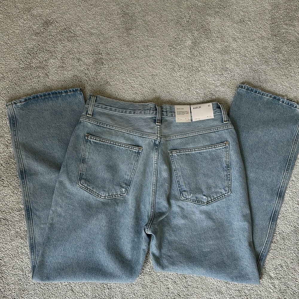 Agolde Pinch Waist High Rise Kick In Riptide - Picture 5 of 10